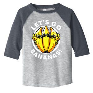 Lets Go Bananas Cute Yellow Banana Lover Fruit Toddler Fine Jersey T-Shirt