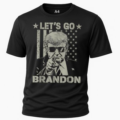 Let's Go Brandon US Flag Funny Donald Trump Performance Shirt