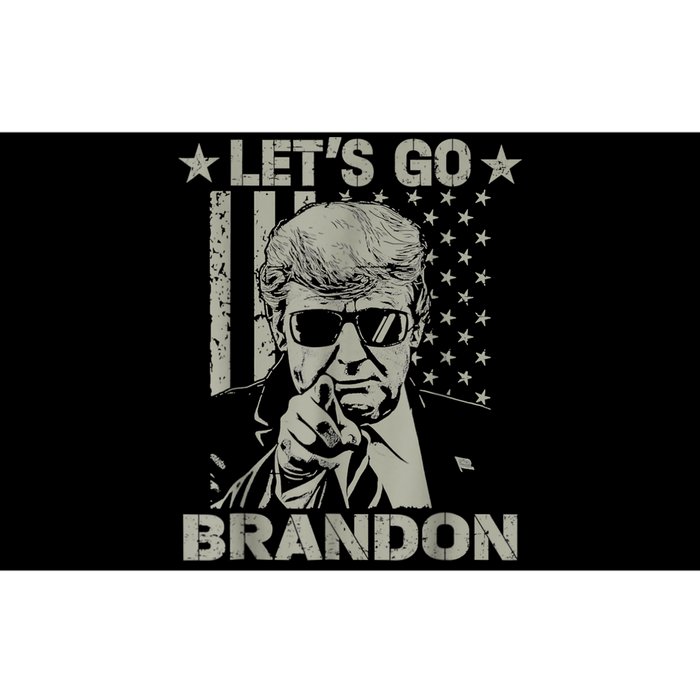 Let's Go Brandon US Flag Funny Donald Trump Bumper Sticker