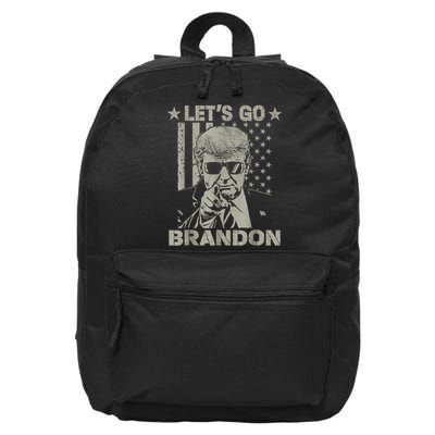 Let's Go Brandon US Flag Funny Donald Trump 16 in Basic Backpack