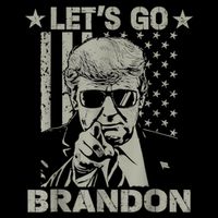 Let's Go Brandon US Flag Funny Donald Trump 16 in Basic Backpack