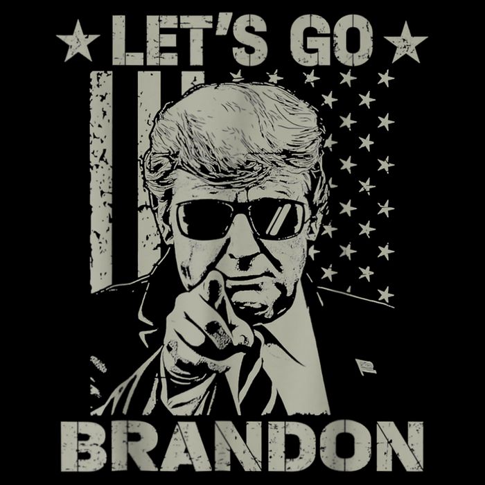 Let's Go Brandon US Flag Funny Donald Trump 16 in Basic Backpack