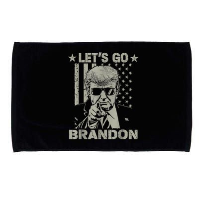 Let's Go Brandon US Flag Funny Donald Trump Microfiber Hand Towel