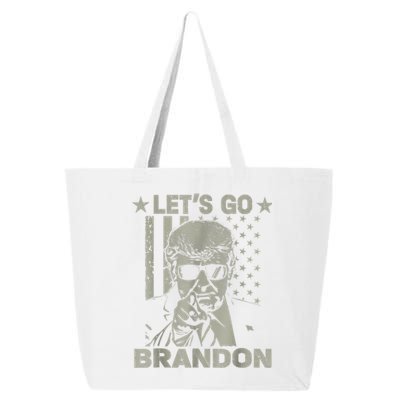 Let's Go Brandon US Flag Funny Donald Trump 25L Jumbo Tote