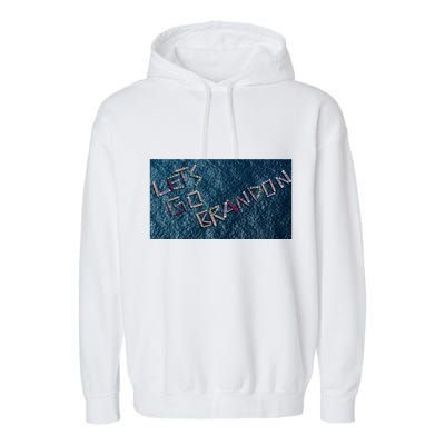 Let's Go Brandon Trump Boat Parade Garment-Dyed Fleece Hoodie