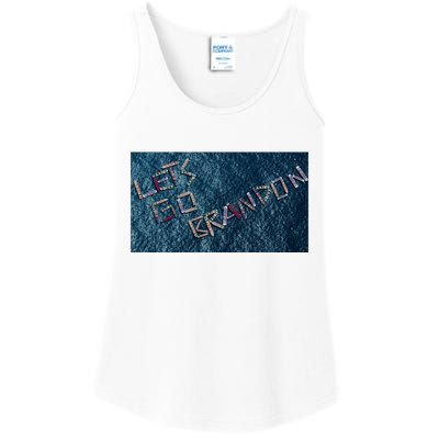 Let's Go Brandon Trump Boat Parade Ladies Essential Tank