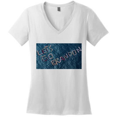 Let's Go Brandon Trump Boat Parade Women's V-Neck T-Shirt