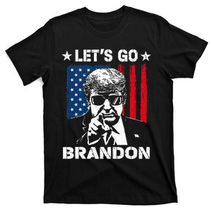 Lets Go Braden Brandon Conservative Anti Liberal US Flag T-Shirt