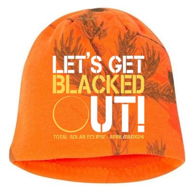 Lets Get Black Out Total Solar Eclipse April 08 2024 Kati - Camo Knit Beanie