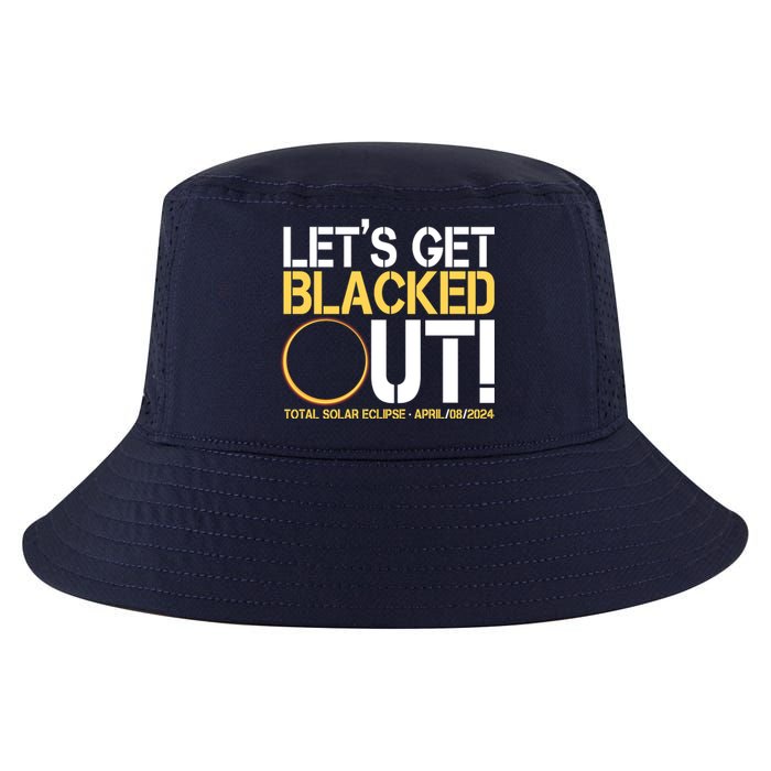 Lets Get Black Out Total Solar Eclipse April 08 2024 Cool Comfort Performance Bucket Hat