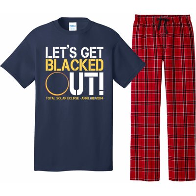 Lets Get Black Out Total Solar Eclipse April 08 2024 Pajama Set