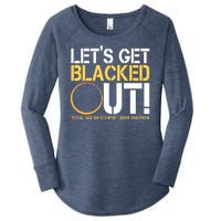 Lets Get Black Out Total Solar Eclipse April 08 2024 Women's Perfect Tri Tunic Long Sleeve Shirt