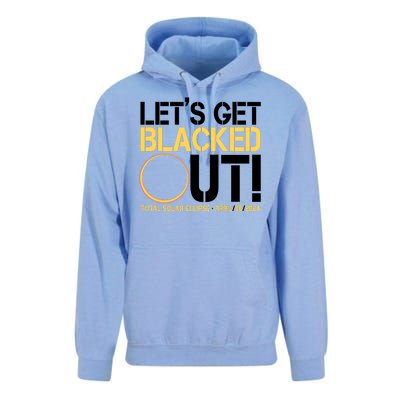 Lets Get Black Out Total Solar Eclipse April 08 2024 Unisex Surf Hoodie