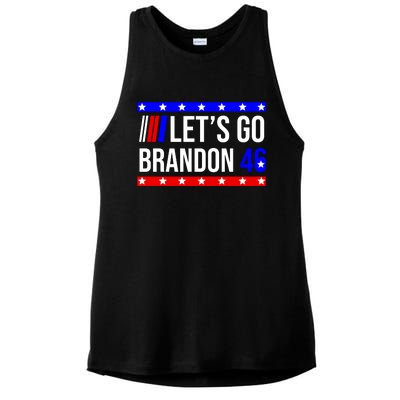 Let's Go Brandon 46 Conservative Anti Liberal Ladies PosiCharge Tri-Blend Wicking Tank