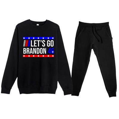 Let's Go Brandon 46 Conservative Anti Liberal Premium Crewneck Sweatsuit Set