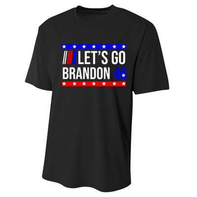 Let's Go Brandon 46 Conservative Anti Liberal Performance Sprint T-Shirt