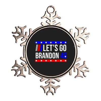 Let's Go Brandon 46 Conservative Anti Liberal Metallic Star Ornament