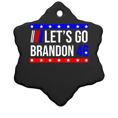 Let's Go Brandon 46 Conservative Anti Liberal Ceramic Star Ornament