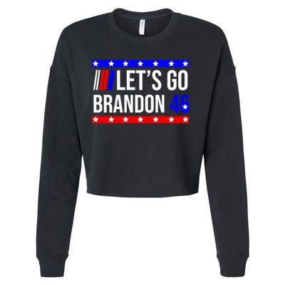 Let's Go Brandon 46 Conservative Anti Liberal Cropped Pullover Crew