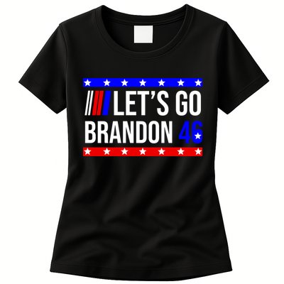 Let's Go Brandon 46 Conservative Anti Liberal Womens T-Shirt