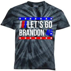 Let's Go Brandon 46 Conservative Anti Liberal Kids Tie-Dye T-Shirt