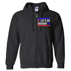 Let's Go Brandon 46 Conservative Anti Liberal Full Zip Hoodie