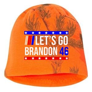 Let's Go Brandon 46 Conservative Anti Liberal Kati - Camo Knit Beanie