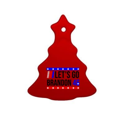 Let's Go Brandon 46 Conservative Anti Liberal Ceramic Tree Ornament