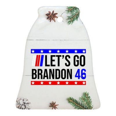 Let's Go Brandon 46 Conservative Anti Liberal Ceramic Bell Ornament