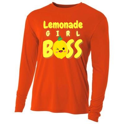 Lemonade Girl Boss Lemonade Stand Boss Lemonade Lover Crew Cooling Performance Long Sleeve Crew