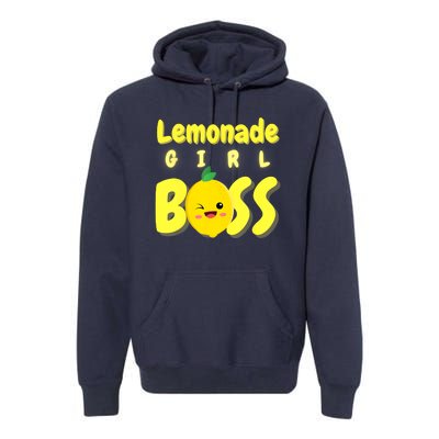 Lemonade Girl Boss Lemonade Stand Boss Lemonade Lover Crew Premium Hoodie