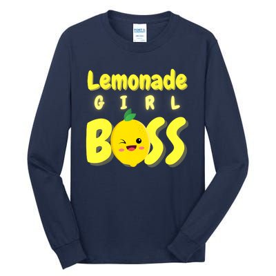 Lemonade Girl Boss Lemonade Stand Boss Lemonade Lover Crew Tall Long Sleeve T-Shirt