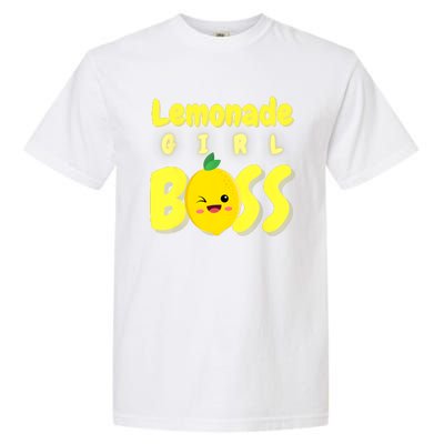 Lemonade Girl Boss Lemonade Stand Boss Lemonade Lover Crew Garment-Dyed Heavyweight T-Shirt