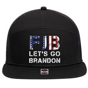 Let's Go Brandon Essential FJB 7 Panel Mesh Trucker Snapback Hat