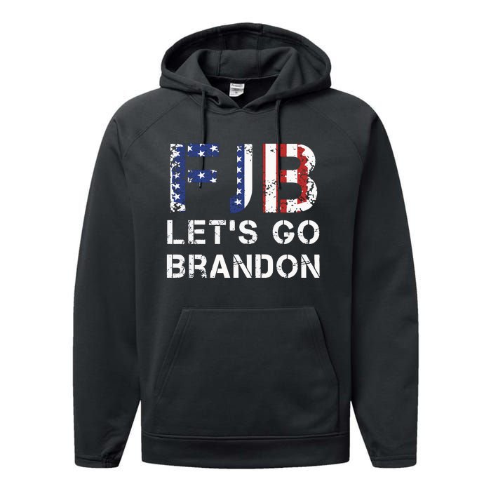 Let's Go Brandon Essential FJB Performance Fleece Hoodie