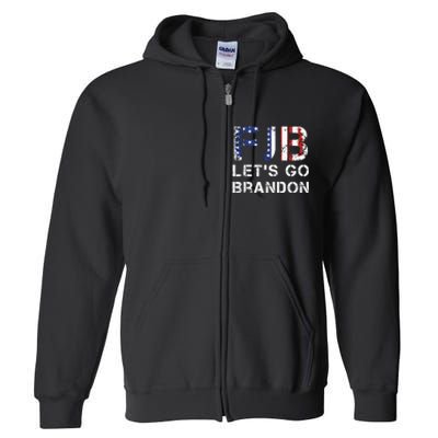 Let's Go Brandon Essential FJB Full Zip Hoodie