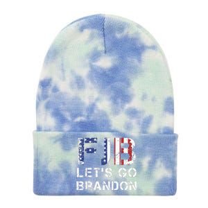 Let's Go Brandon Essential FJB Tie Dye 12in Knit Beanie