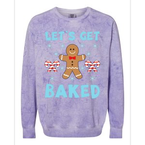 Lets Get Baked Ugly Christmas Sweaters Colorblast Crewneck Sweatshirt