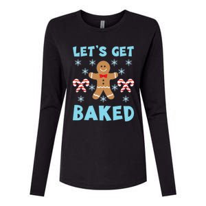 Lets Get Baked Ugly Christmas Sweaters Womens Cotton Relaxed Long Sleeve T-Shirt