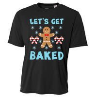 Lets Get Baked Ugly Christmas Sweaters Cooling Performance Crew T-Shirt