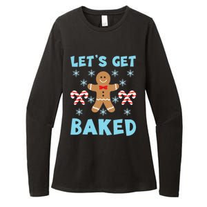 Lets Get Baked Ugly Christmas Sweaters Womens CVC Long Sleeve Shirt