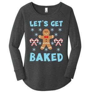 Lets Get Baked Ugly Christmas Sweaters Women's Perfect Tri Tunic Long Sleeve Shirt