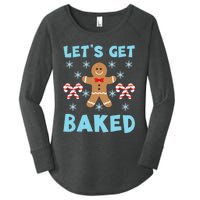 Lets Get Baked Ugly Christmas Sweaters Women's Perfect Tri Tunic Long Sleeve Shirt