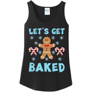 Lets Get Baked Ugly Christmas Sweaters Ladies Essential Tank