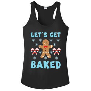 Lets Get Baked Ugly Christmas Sweaters Ladies PosiCharge Competitor Racerback Tank