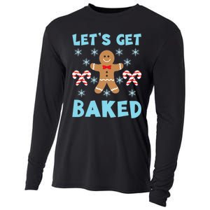 Lets Get Baked Ugly Christmas Sweaters Cooling Performance Long Sleeve Crew