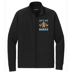 Lets Get Baked Ugly Christmas Sweaters Stretch Full-Zip Cadet Jacket