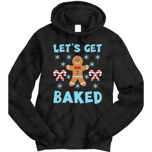 Lets Get Baked Ugly Christmas Sweaters Tie Dye Hoodie