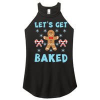 Lets Get Baked Ugly Christmas Sweaters Women's Perfect Tri Rocker Tank