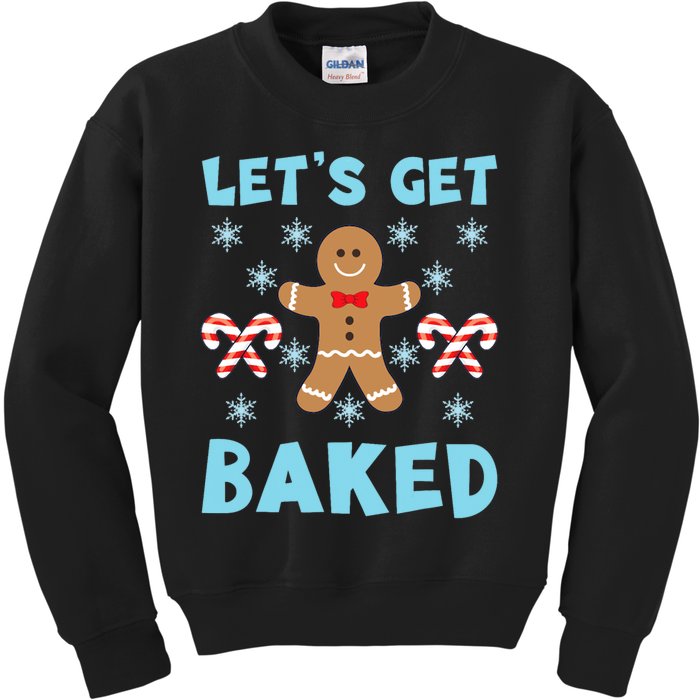 Lets Get Baked Ugly Christmas Sweaters Kids Sweatshirt